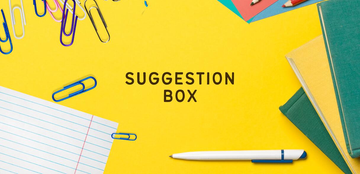 Clip art of a suggestion box