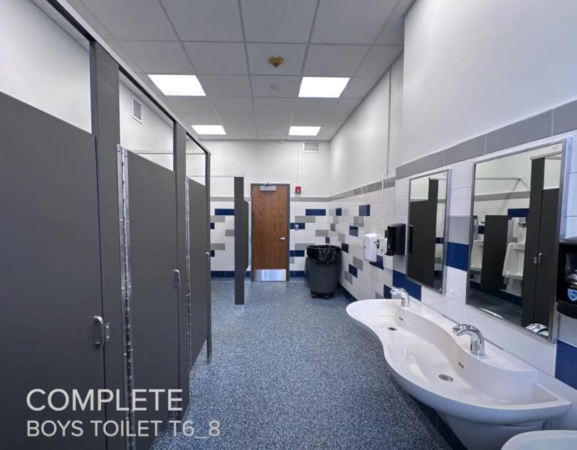 Markham Place Boys Bathroom 8th/7th Grade Hallway